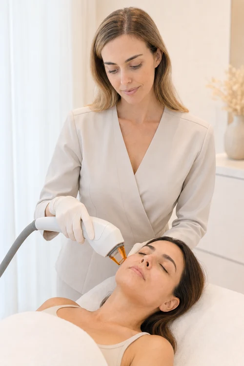 Tratamiento de arañas vasculares faciales en ENEA Alicante